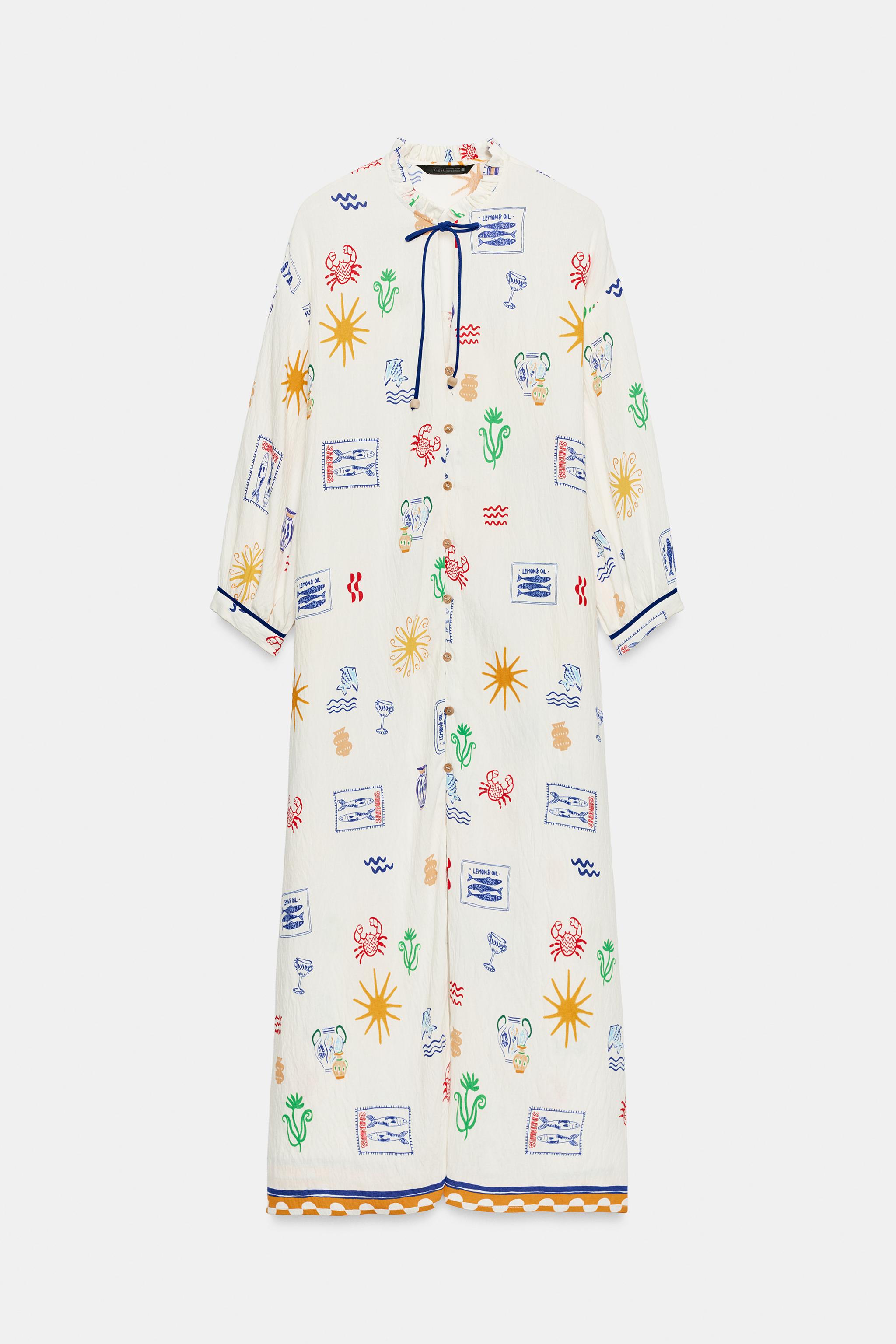 LONG PRINTED DRESS